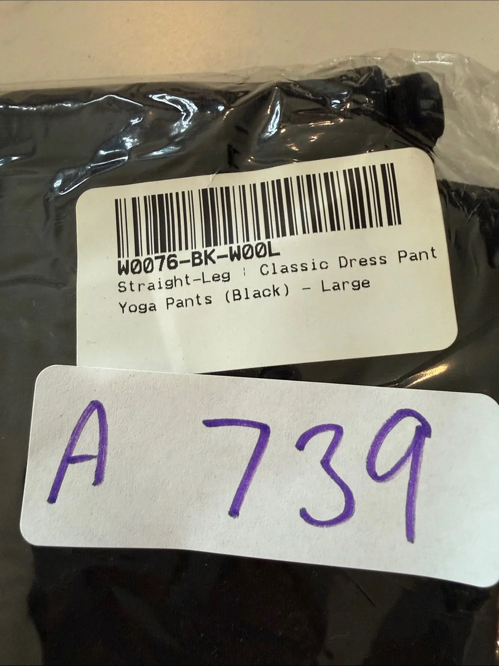 New Betabrand Black Straight Classic Dress Pant Yoga Pants Large